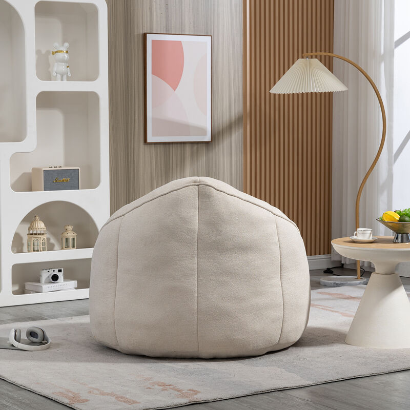 Merax Bean Bag Sofa Accent Chair with Footrest
