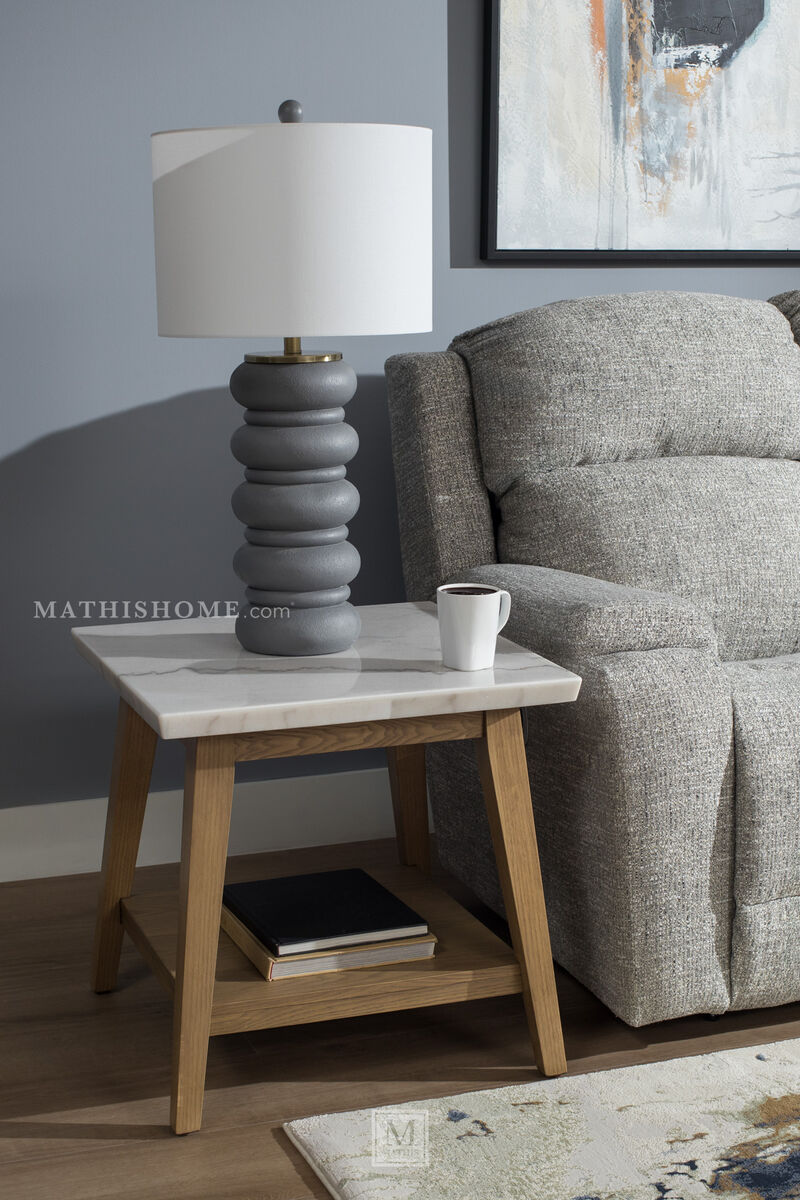 Vida Marble Top End Table