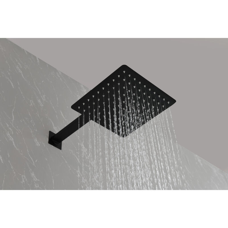 Shower System, 10-Inch Full Body Shower System With Body Jets, Square Rainfall Shower