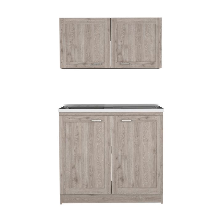 DEPOT E-SHOP Agate Cabinet, Two Parts Set