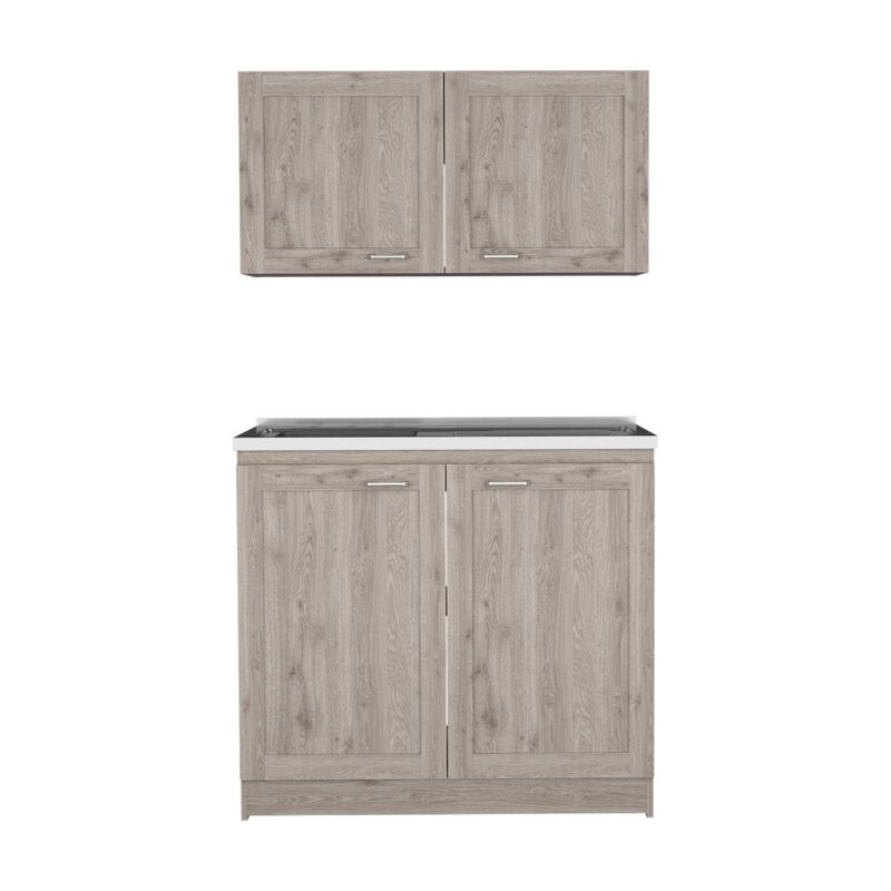 DEPOT E-SHOP Agate Cabinet, Two Parts Set