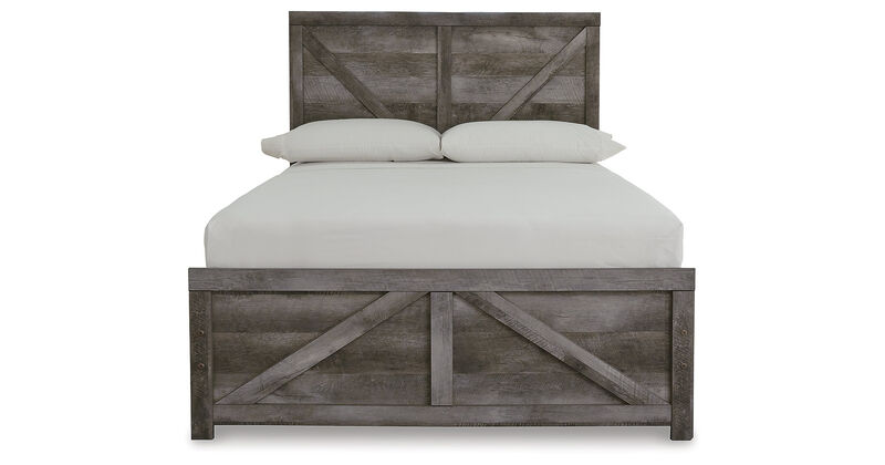 Full Crossbuck Panel Bed