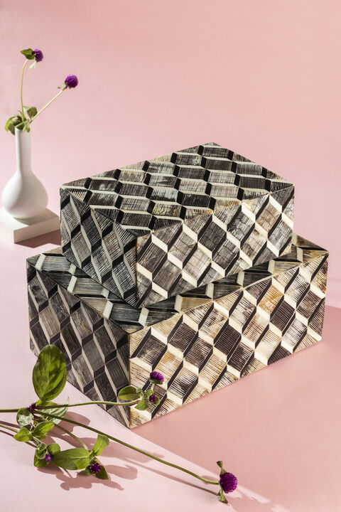 Leela Decorative Boxes, Set of 2