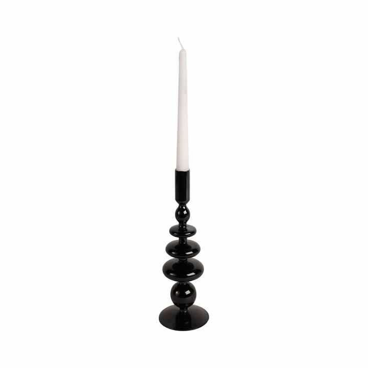 11" Vintage Glass Candle Hldr