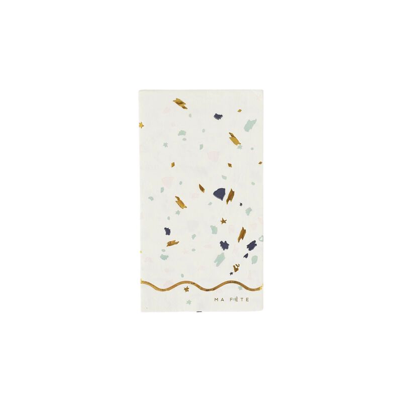 Ma Fete Terrazzo Pattern Dinner Paper Napkins (16)