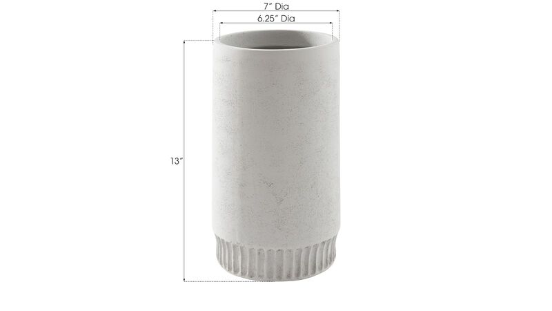 Harvest Small Planter in Light Gray