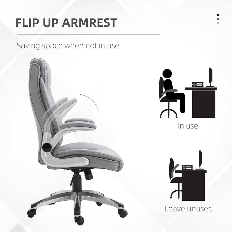 Comfortable Home Office Desk Chair with Adjustable Height and Rocking Function