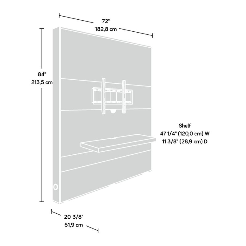 Steel River Entertainment Wall