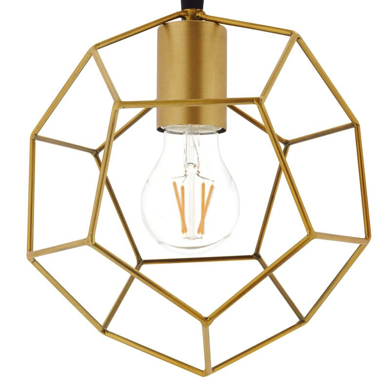 Pique Rose Gold Metal Ceiling Fixture