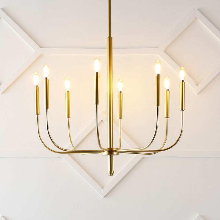 Amoros Modern Mid Century Iron LED Chandelier