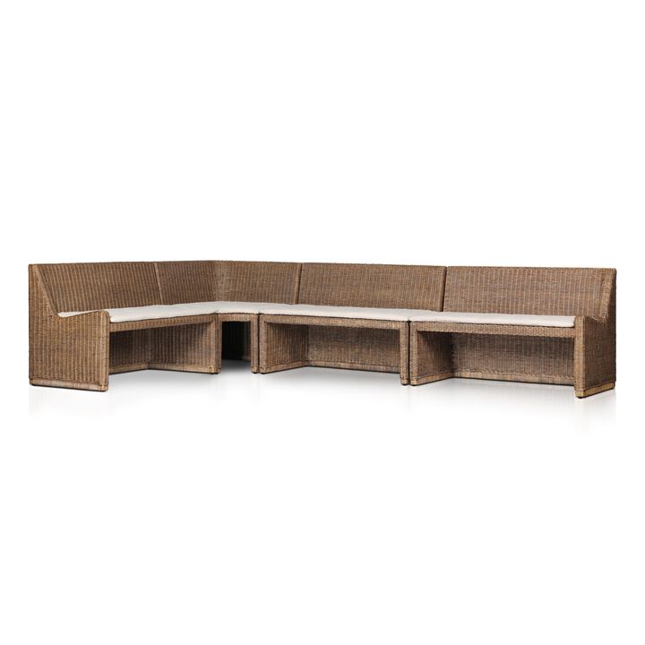 Senna 132" L-Shaped Dining Banquette