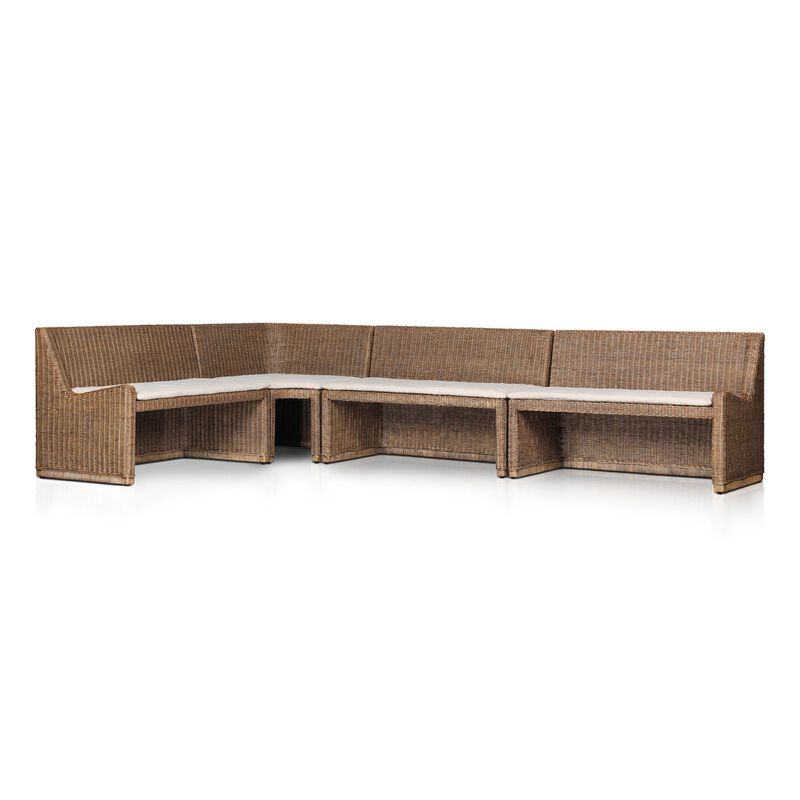 Senna 132" L-Shaped Dining Banquette