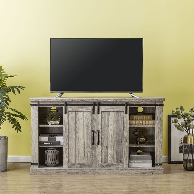 FESTIVO 54 in. TV Stand Console for TVs up to 60 in. with Electric Fireplace