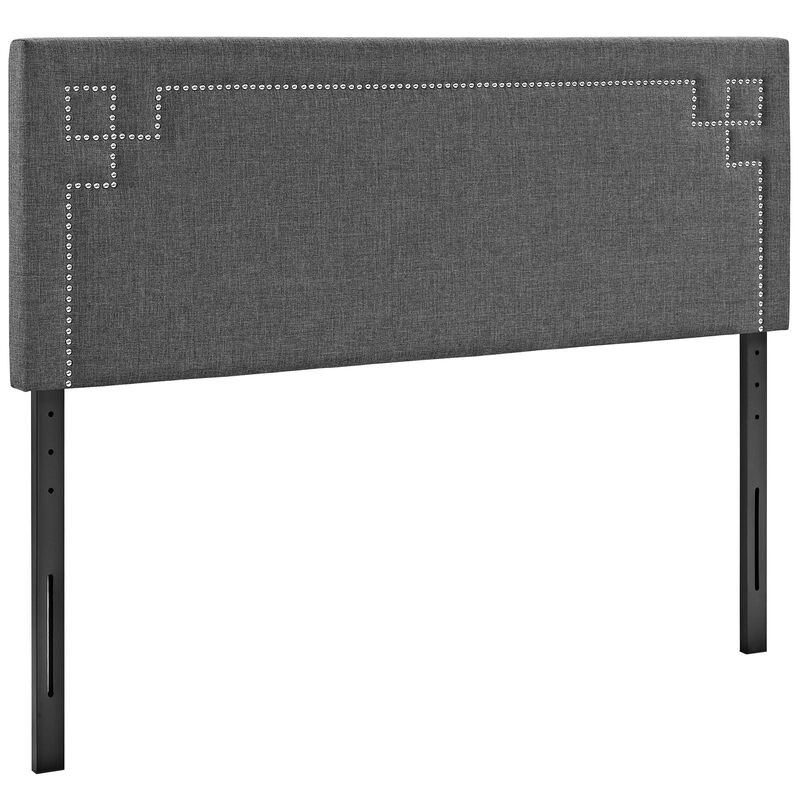 Modway - Josie Queen Upholstered Fabric Headboard Gray