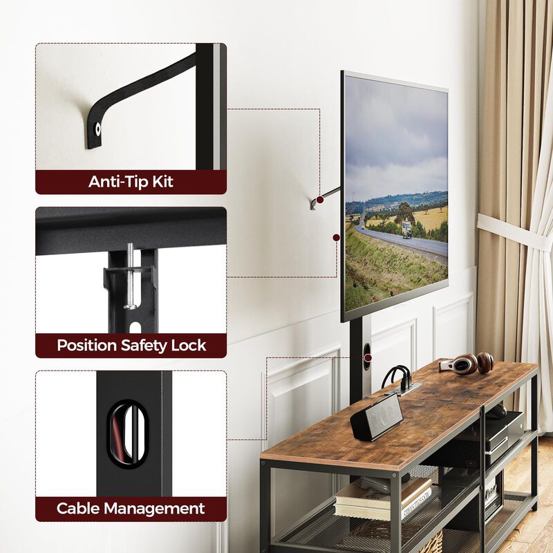 59" TV Stand,Entertainment Center Media Console,up to 75 inch