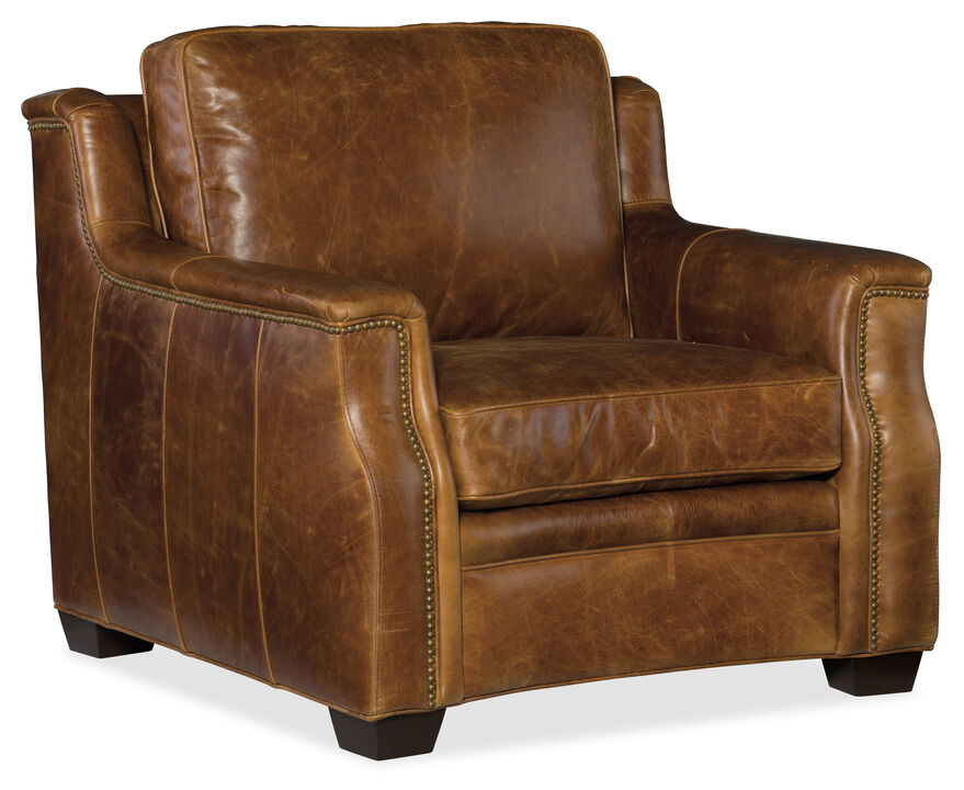 Yates Stationary Chair in Dark Wood
