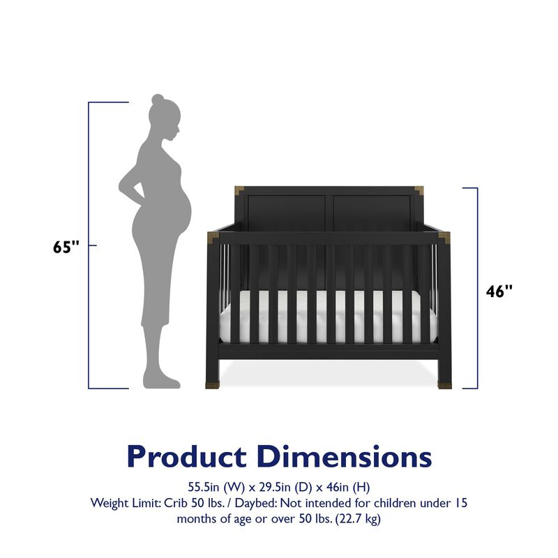 Baby Relax Frances 5-in-1 Convertible Crib