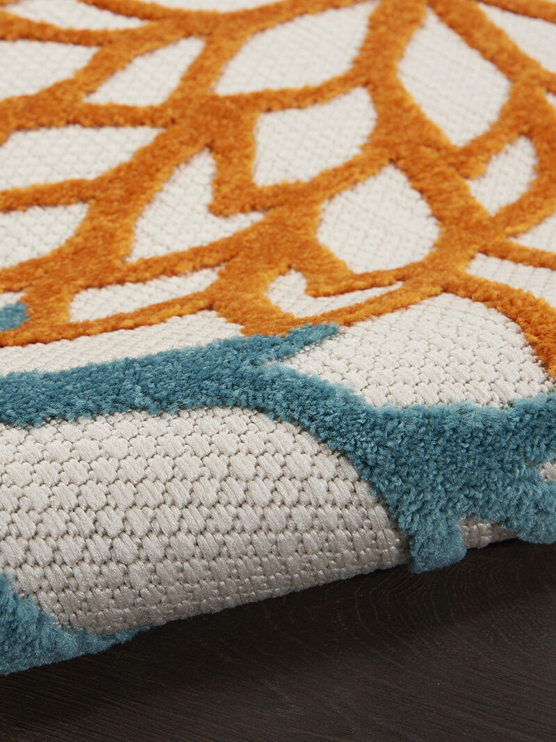 Aloha ALH05 Turquoise/Multicolor 9' x 12' Rug