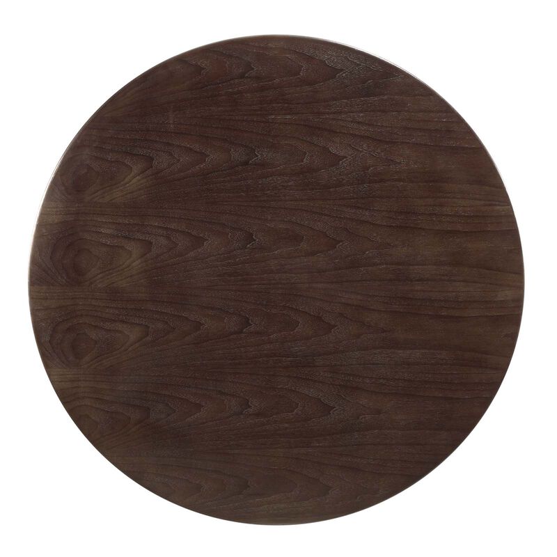 Modway - Tupelo 47" Dining Table Gold Cherry Walnut