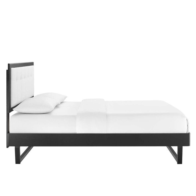 Modway - Willow Full Wood Platform Bed with Angular Frame