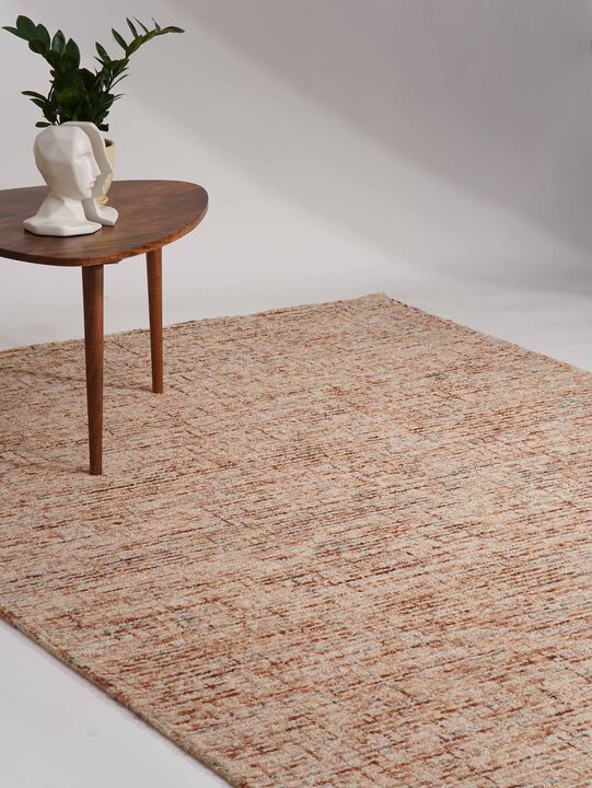 RUGSOTIC CARPETS HAND TUFTED WOOL ECO-FRIENDLY AREA RUGS  - 5'x8', Rectangle Shape, Light Brown, Solid Plain Design, High Pile  Handmade Anti Skid Area Rugs for Living Room, Bed Room (KWC111)