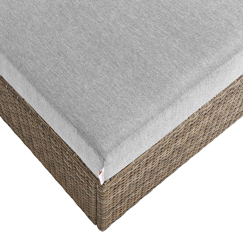 Convene Outdoor Patio Outdoor Patio Rectangle Ottoman