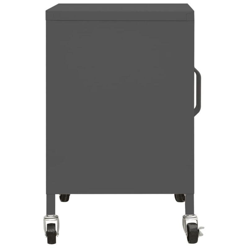 vidaXL Storage Cabinet Anthracite 23.6"x13.8"x22" Steel