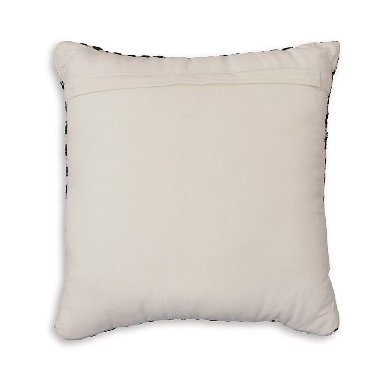 Digy 19 Inch Accent Pillow Set of 4, Handwoven Key Pattern, Black White -