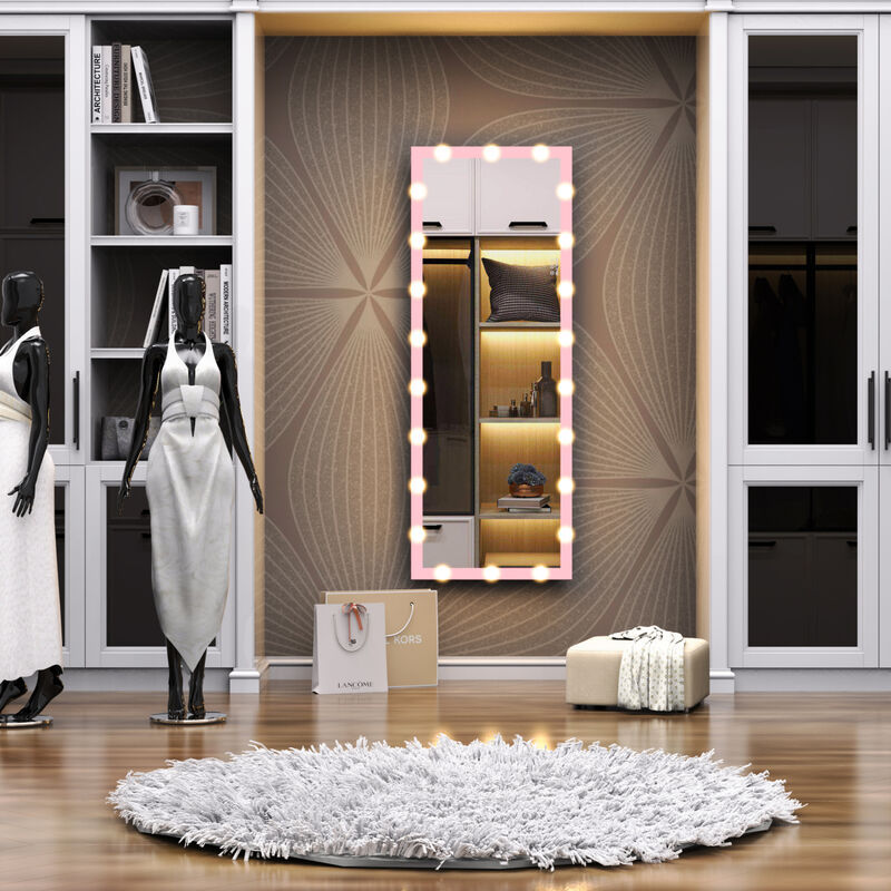 Full Length Hollywood Mirror with Lights & Touch Control