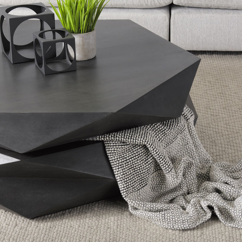 Arreto 48" Black Coffee Table