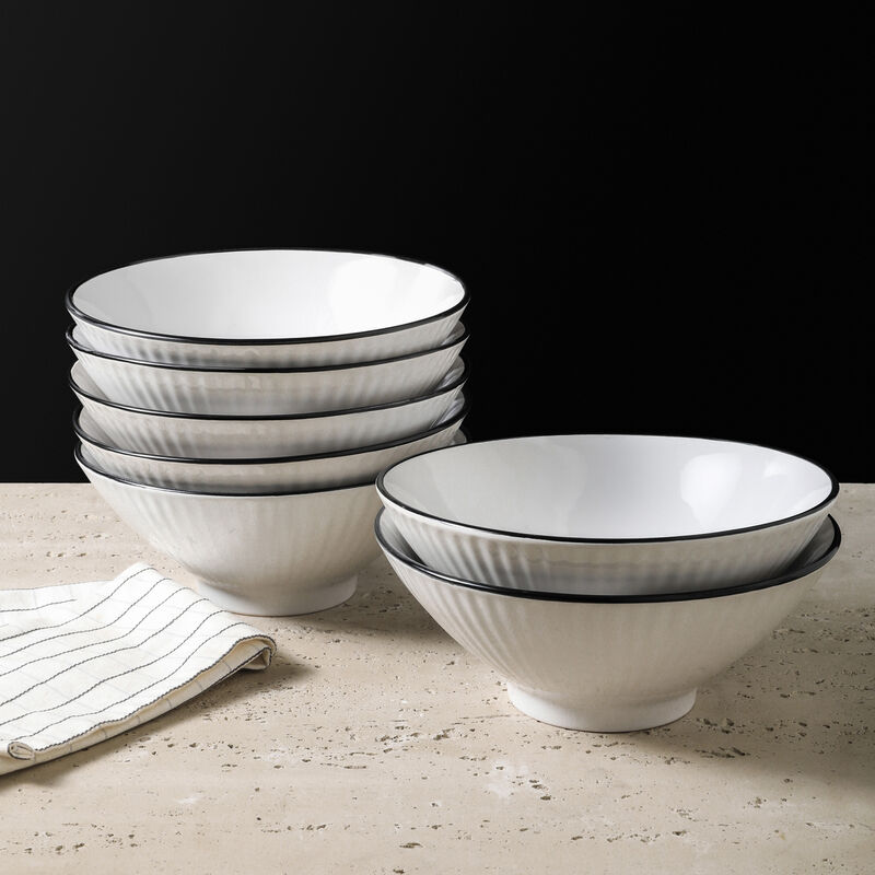 Christian Siriano Lustra Stoneware 16 Piece Dinnerware Set