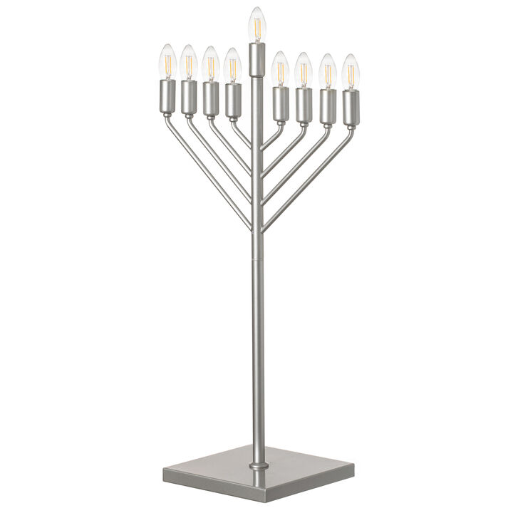 Gold Finish Modern Contemporary Hanukkah Menorah with Remote Control for Home, Office, or Kitchen, LED Light Bulbs, and Remote Control for Easy Daily Hanukkah Lighting Sequence Gold Finish Modern Contemporary Hanukkah Menorah with Remote Control for Home, Office, or Kitchen, LED Light Bulbs, and Remote Control for Easy Daily Hanukkah Lighting Sequence