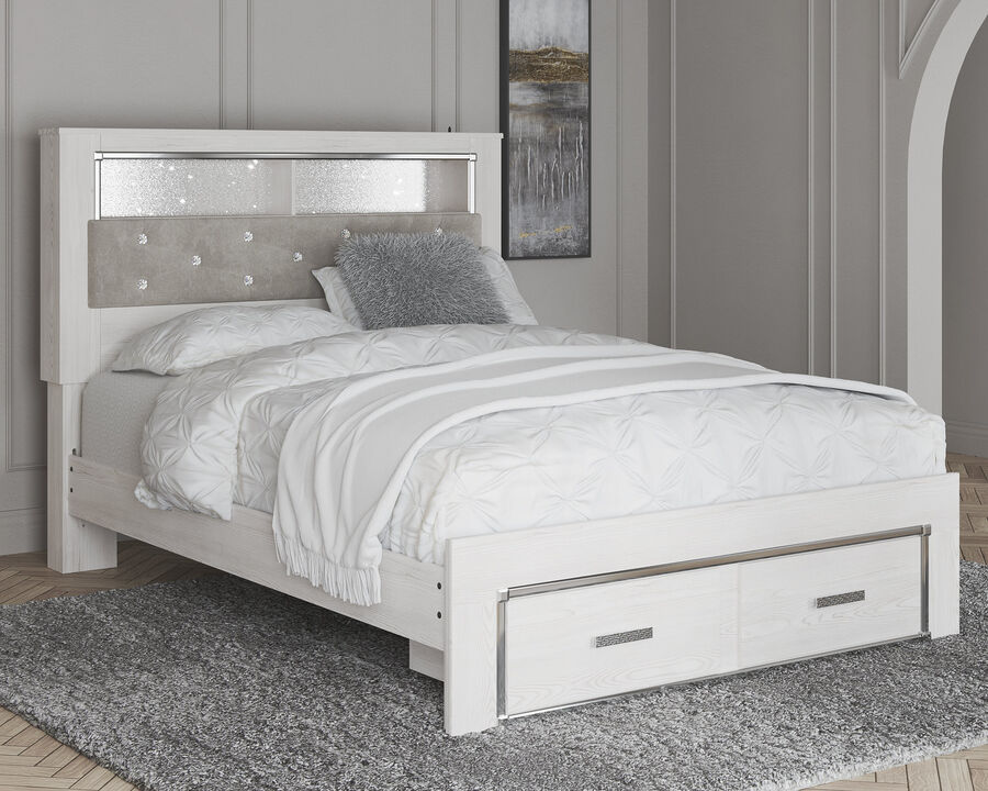 Altyra Queen Bookcase Bed W Storage