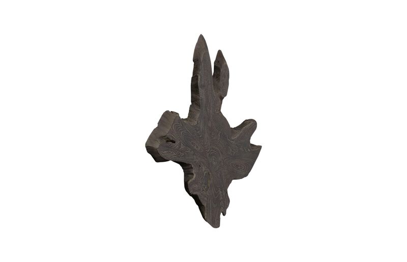 Freeform Teak Wall Slice