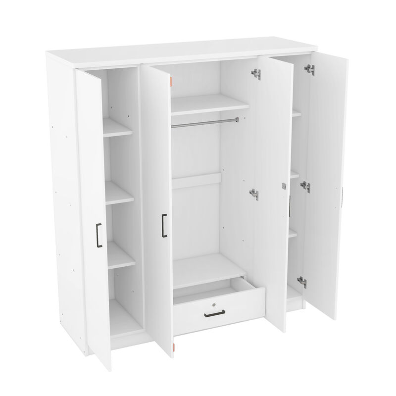 Merax 4-Door Wardrobe with 1 Drawer