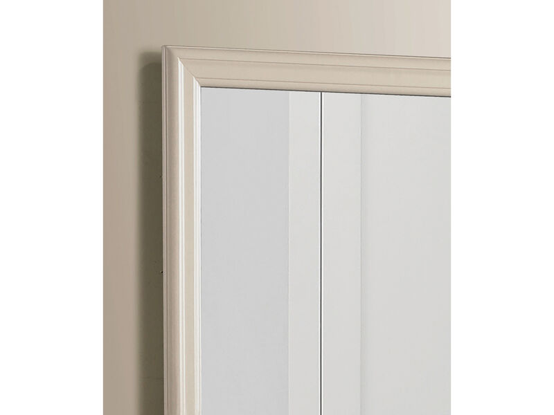 38 in. x 38 in. Classic Square Wood Framed Dresser Mirror