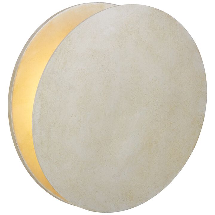 Gabriela Round Wall Washer in Burnished Silver Leaf