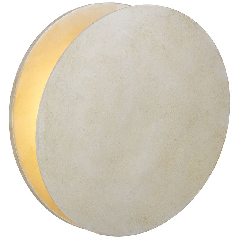 Gabriela Round Wall Washer in Burnished Silver Leaf