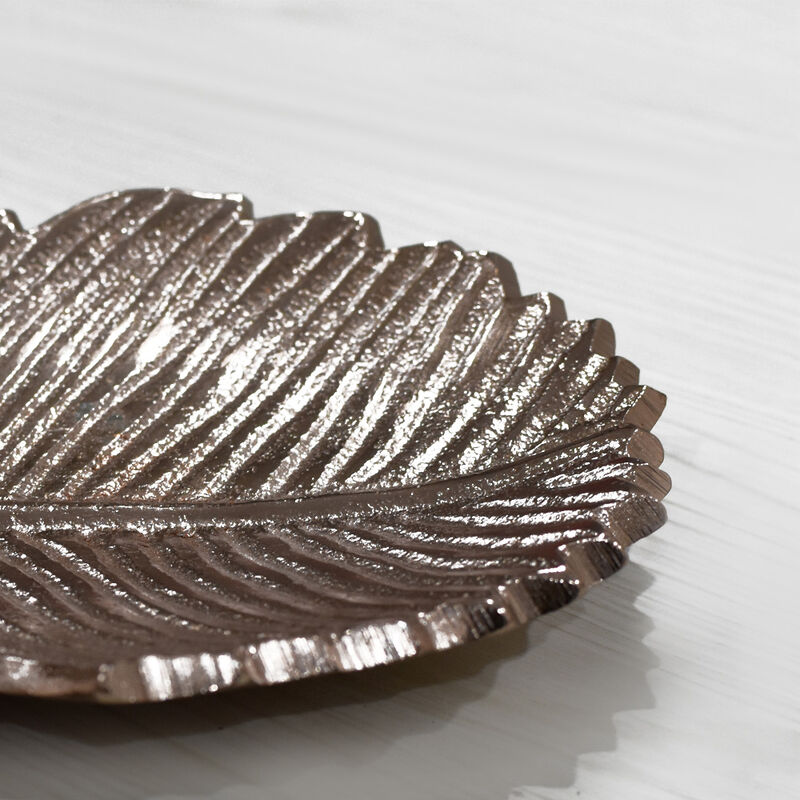 Handmade Decorative Gold Color Coated 17.99 x 6.29 x 1.18 Inches Aluminium Tray 035AB BBH Home's