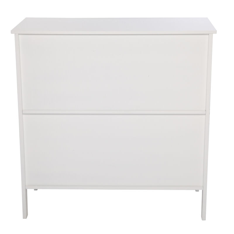 Transparent Double Door Side Cabinet Modern Storage for Living Room, Bedroom, or Office