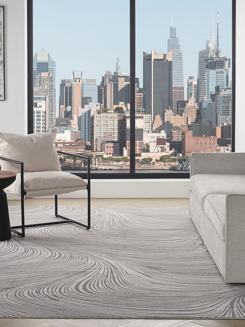 Central Park West CEP02 Gray 9' x 12' Rug