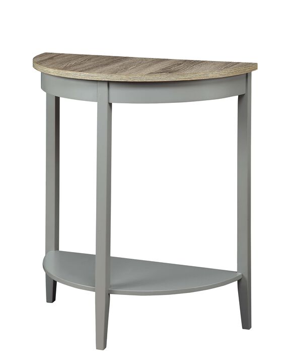 ACME Justino Console Table, Gray Oak & Gray
