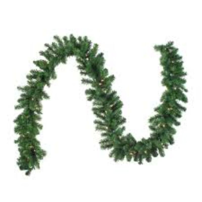 9' x 10" Pre-Lit LED Canadian Pine Artificial Christmas Garland - Multi Lights