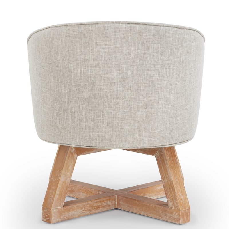 Merax Classic linen Fabric Swivel Accent Chair