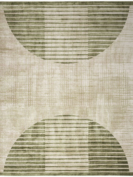 Astra Machine Washable ASW03 Ivory/Olive 9' x 12' Rug