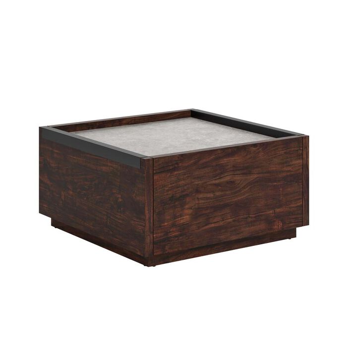 Belen Kox Contemporary Rich Walnut Coffee Table, Belen Kox