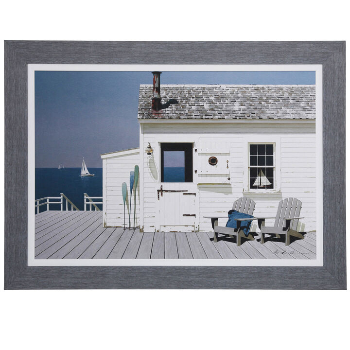 Dock House Framed Print