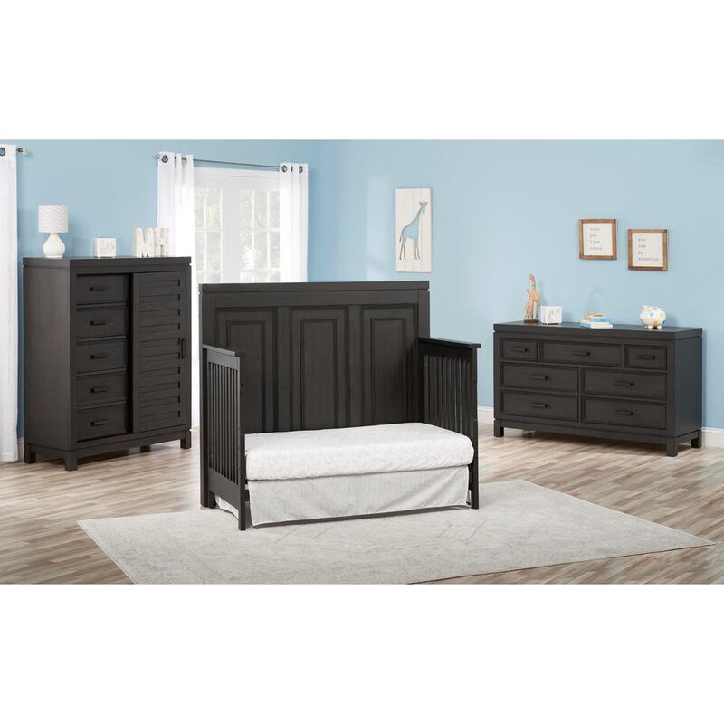 Soho Baby Manchester 4In1 Crib Black Iron