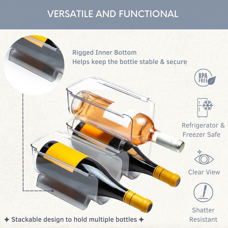 8 x 4 Acrylic Wine Bottle Holder