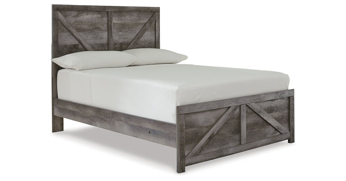 Full Crossbuck Panel Bed